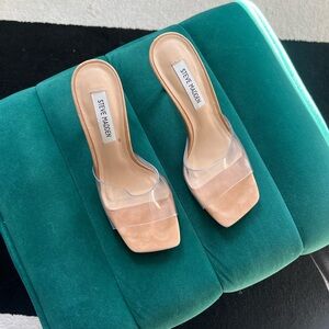 Steve Madden | Women's Tan/ Clear Heels